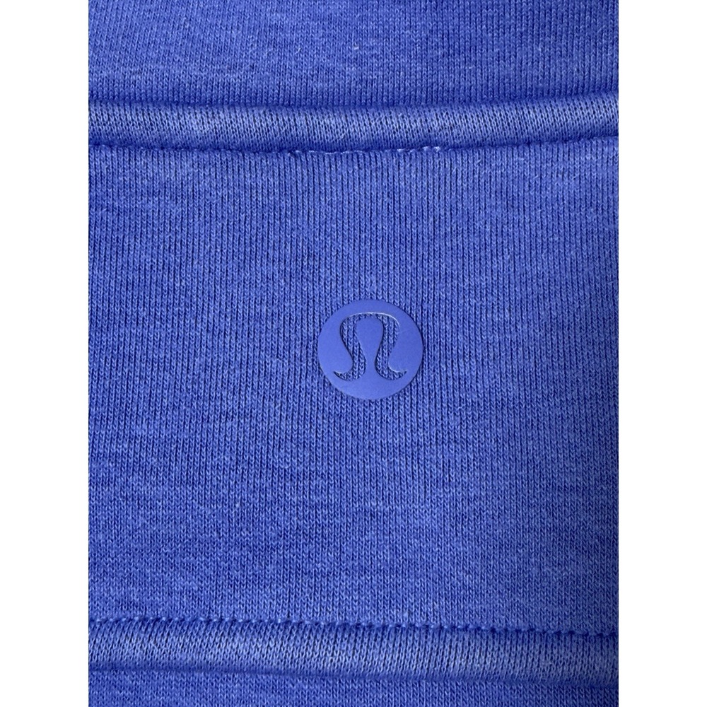Lululemon Sweatshirt Thick Fleece 1/2 Half Zip Oversized Wild Indigo M/L Womens - Picture 7 of 8